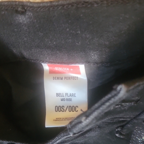 Express Black Flare & Wide Leg Jeans - Picture 3 of 6